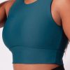 Women R2W CROP TOP | Dark Teal Performance - Reversible Comfort Crop Top