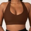 Women R2W CROP TOP | Chocolate Performance - Deep V Crop