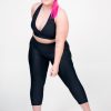 Women R2W CAPRI | Black Performance - Pocket Booty Shaper High Waisted Capri Leggings