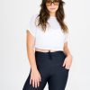 Women R2W CROPPED TEE | White Net - Cropped Tee