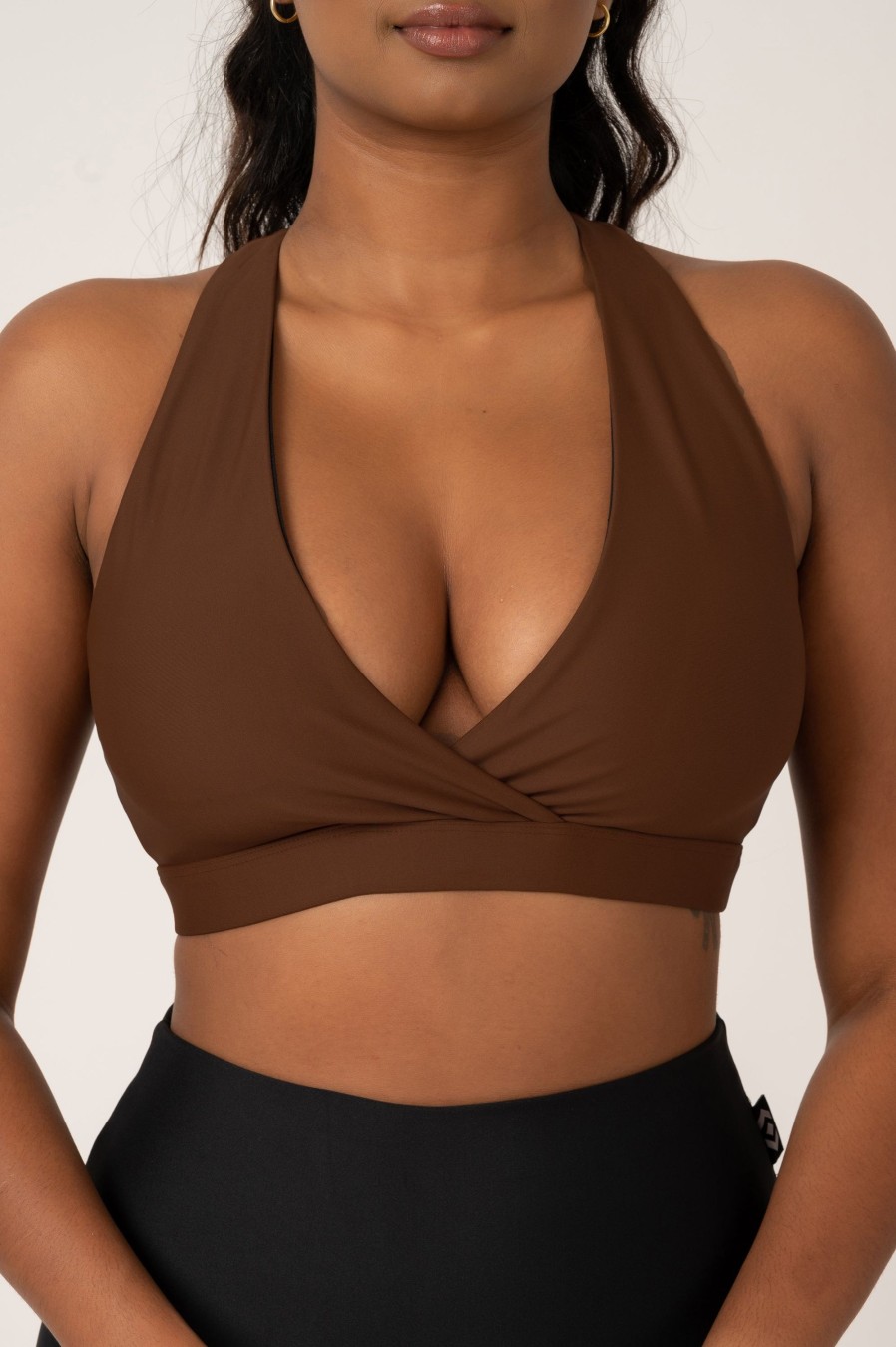 Women R2W CROP TOP | Chocolate Performance - Cross Over Crop