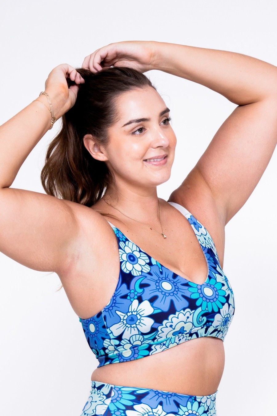 Women R2W CROP TOP | Serendipity Blue Body Contouring - Bralette Crop