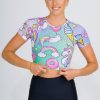 Women R2W FITTED TEE | Unicorn Soft To Touch - Fitted Cropped Tee