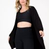 Women R2W CARDIGAN | Black Slinky To Touch - Basic Cardigan