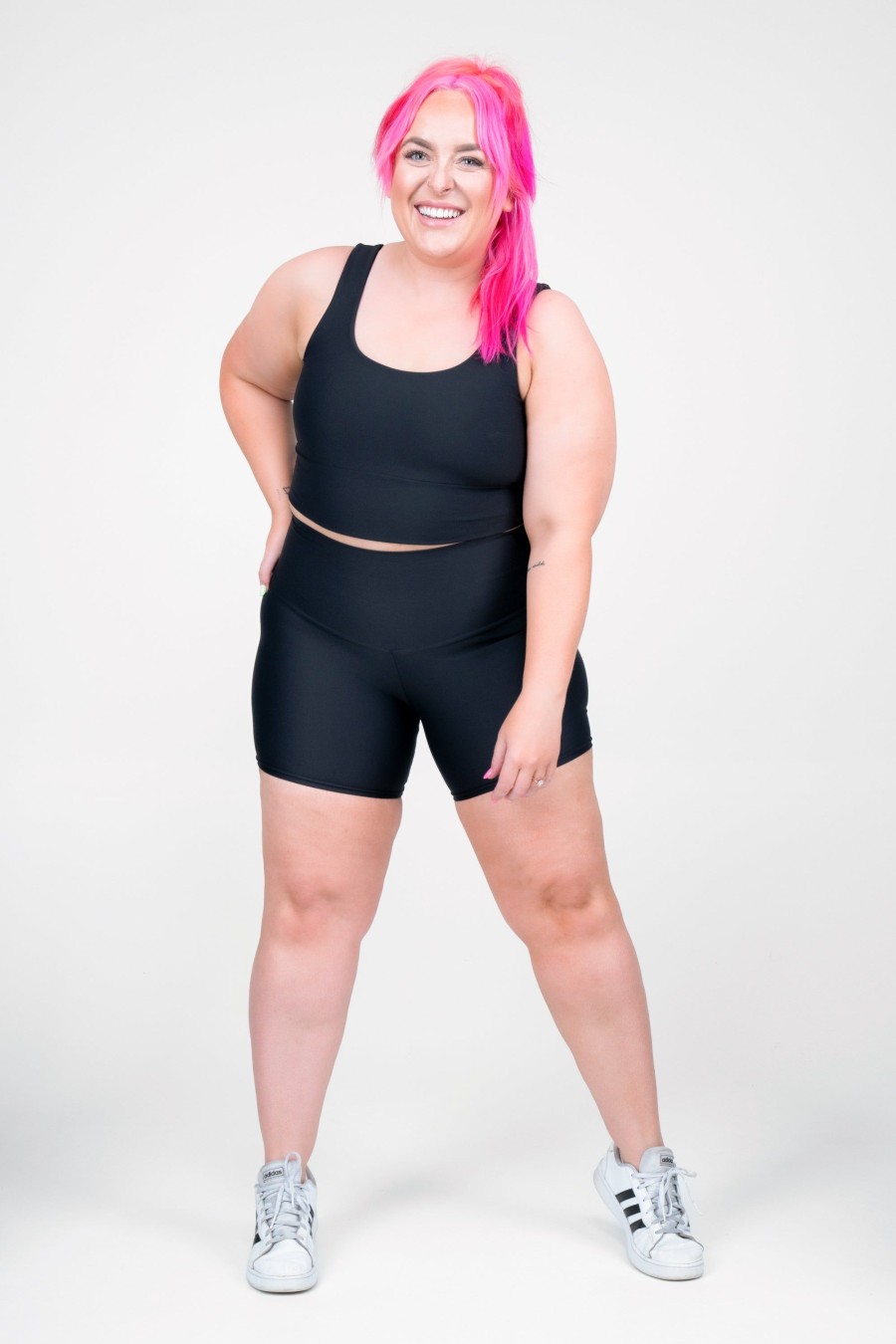 Women R2W BOOTY SHORTS | Black Performance - High Waisted Booty Shorts