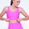 Women R2W CROP TOP | Candy Pink Performance - Scoop Neck Comfort Crop Top