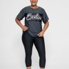 Women R2W BOYFRIEND TEE | Charcoal Bball Mesh - Exotica Boyfriend Tee