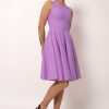 Women R2W DRESS | Pastel Purple Performance - Reversible Comfort Crop Midi Dress