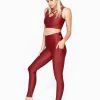 Women R2W LEGGINGS | Burnt Copper Performance - Panel Pocket High Waisted Leggings