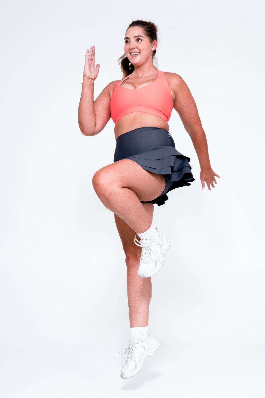 Women R2W SKORTS | Mama Shark Performance - High Waisted Ruffle Skort