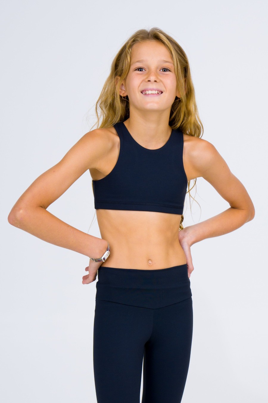 Kids R2W KIDS CROP TOP | Black Body Contouring - Kids Crop Top