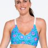 Women R2W CROP TOP | Silent Disco Teal Performance - Bralette Crop