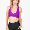 Women R2W CROP TOP | Purple Performance - Cross Over Crop