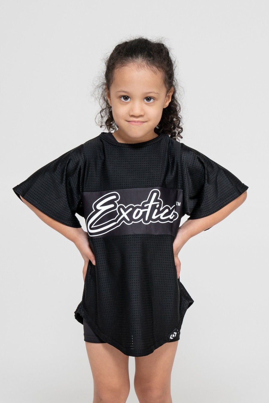 Kids R2W KIDS BOYFRIEND TEE | Black Bball Mesh - Kids Exotica Boyfriend Tee