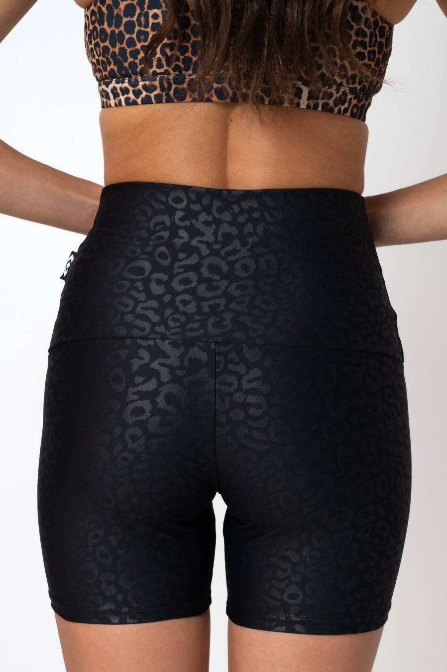 Women R2W BOOTY SHORTS | Black Exotic Touch Jag - Extra High Waisted Booty Shorts