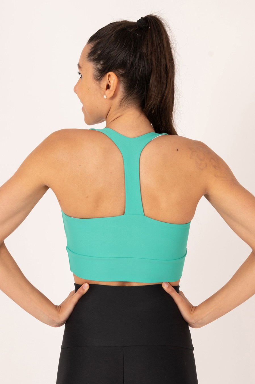 Women R2W CROP TOP | Jade Performance - T Back Comfort Crop Top