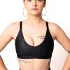 Women R2W CROP TOP | Black Exotic Touch Jag - Bralette Crop