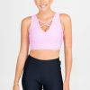 Women R2W CROP TOP | Pastel Pink Performance - Reversible Comfort Crop Top