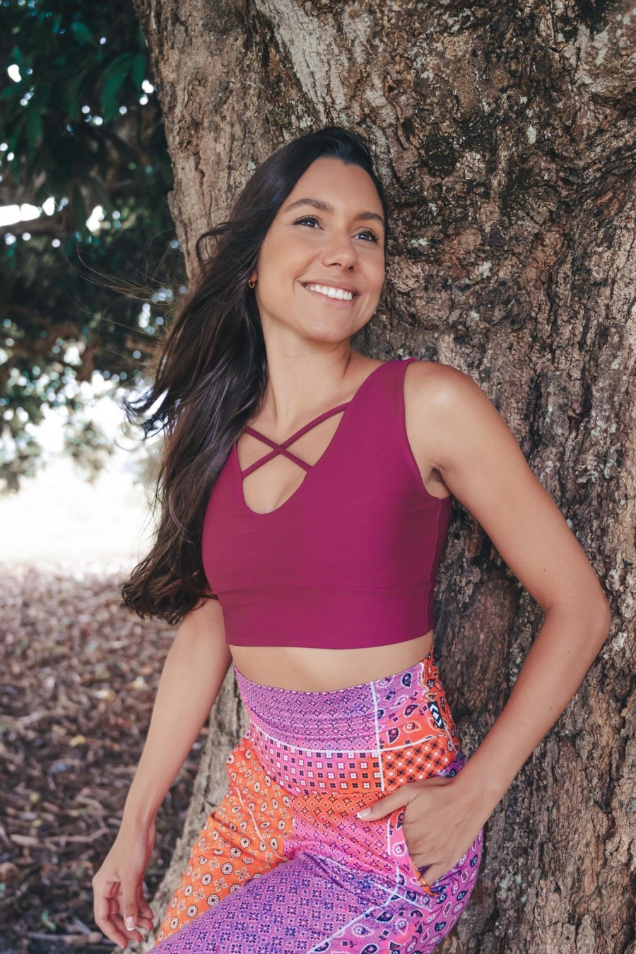 Women R2W CROP TOP | Berry Performance - Reversible Comfort Crop Top