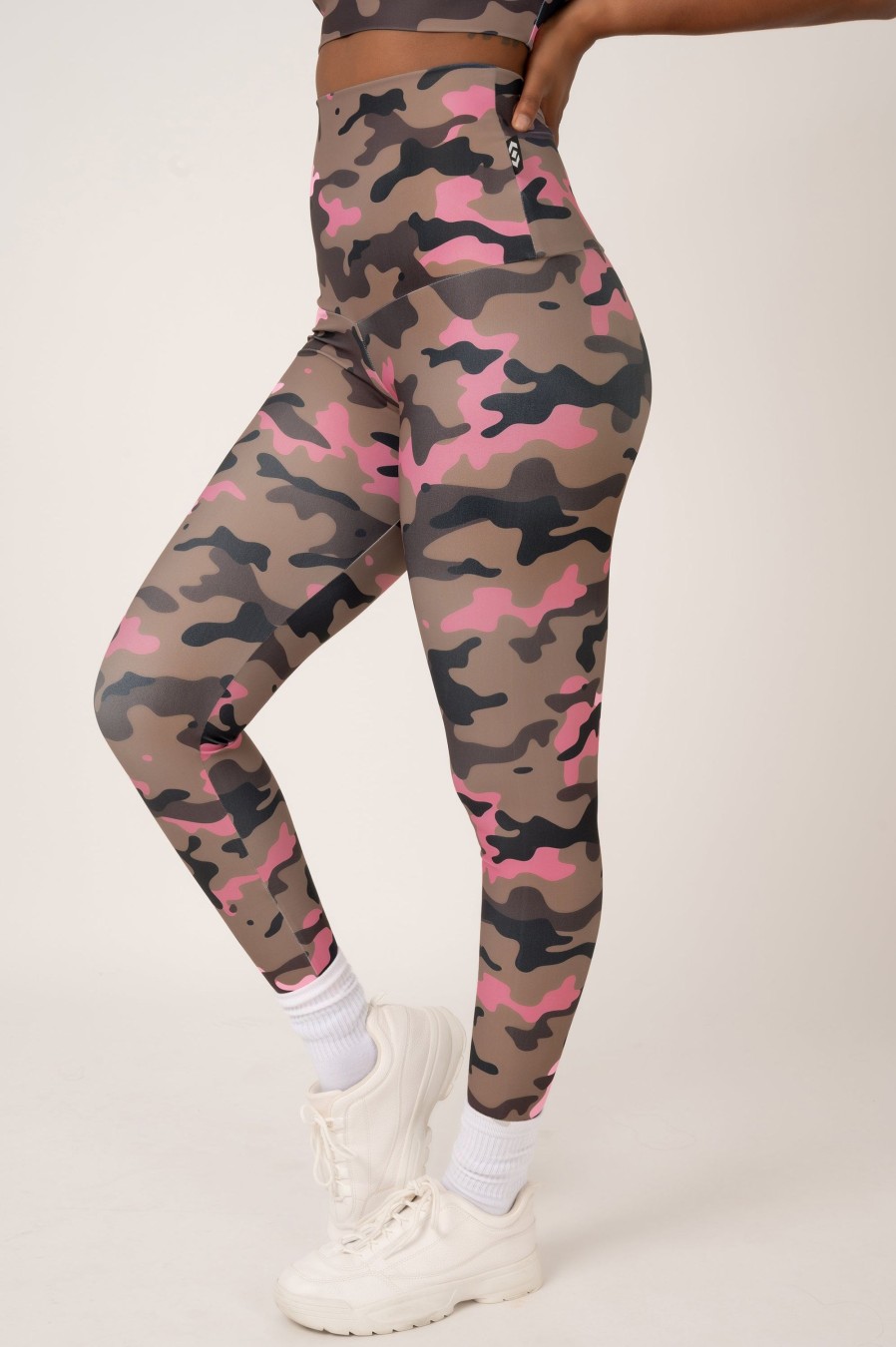 Women R2W LEGGINGS | Camo Crush Pink Performance - Extra High Waisted Leggings