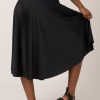 Women R2W PALAZZO CULOTTE | Black Silky - Palazzo Culotte