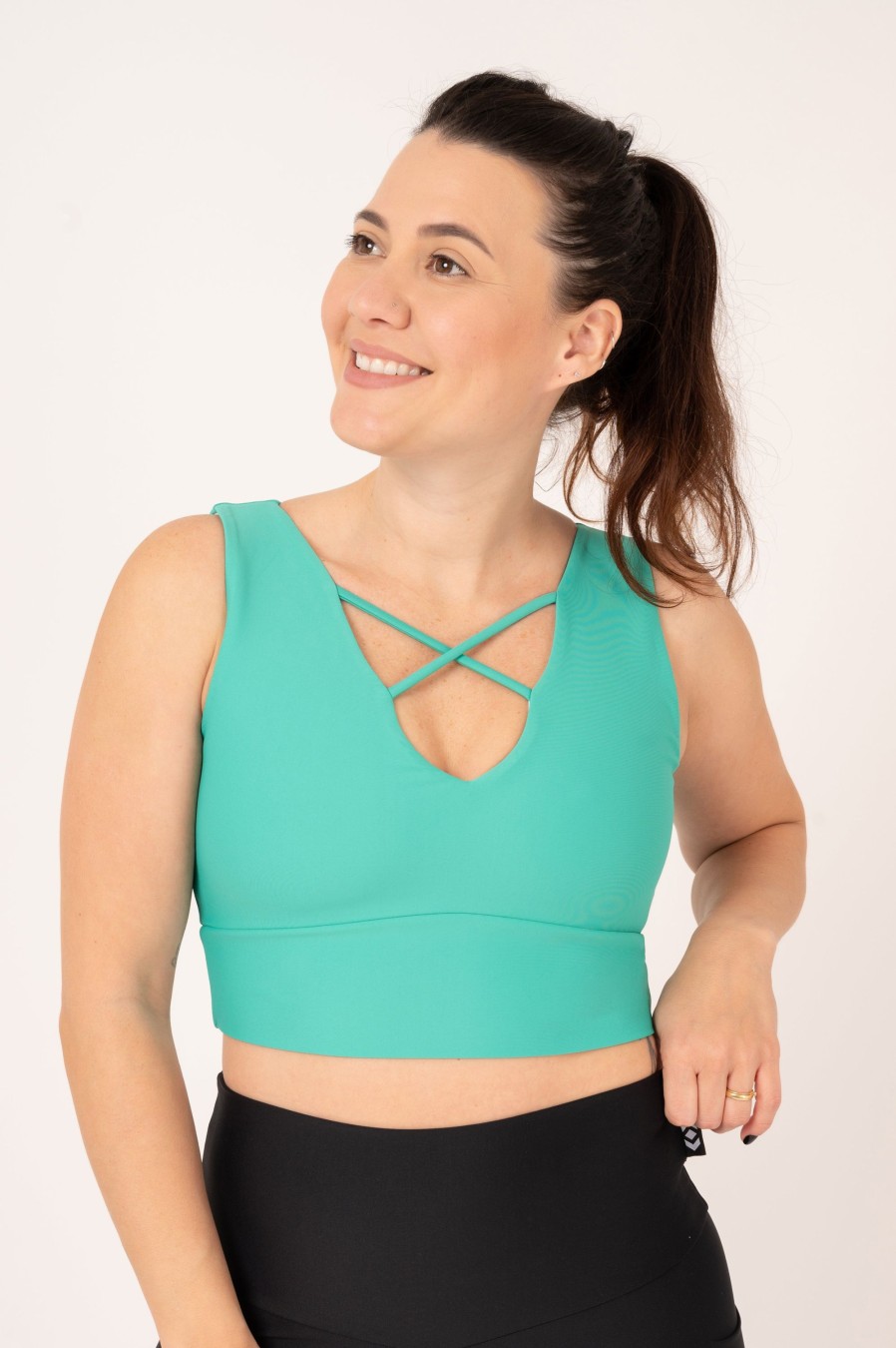 Women R2W CROP TOP | Jade Performance - Reversible Comfort Crop Top