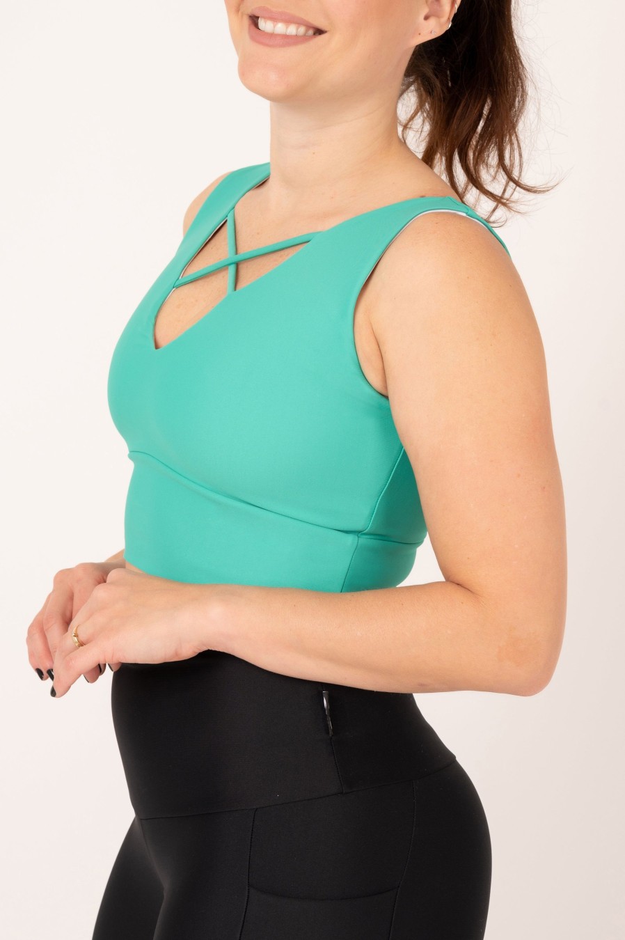 Women R2W CROP TOP | Jade Performance - Reversible Comfort Crop Top