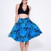 Women R2W SKIRTS | Tenderness Silky - Narrow Waisted Midi Skater Skirt W/ Pockets