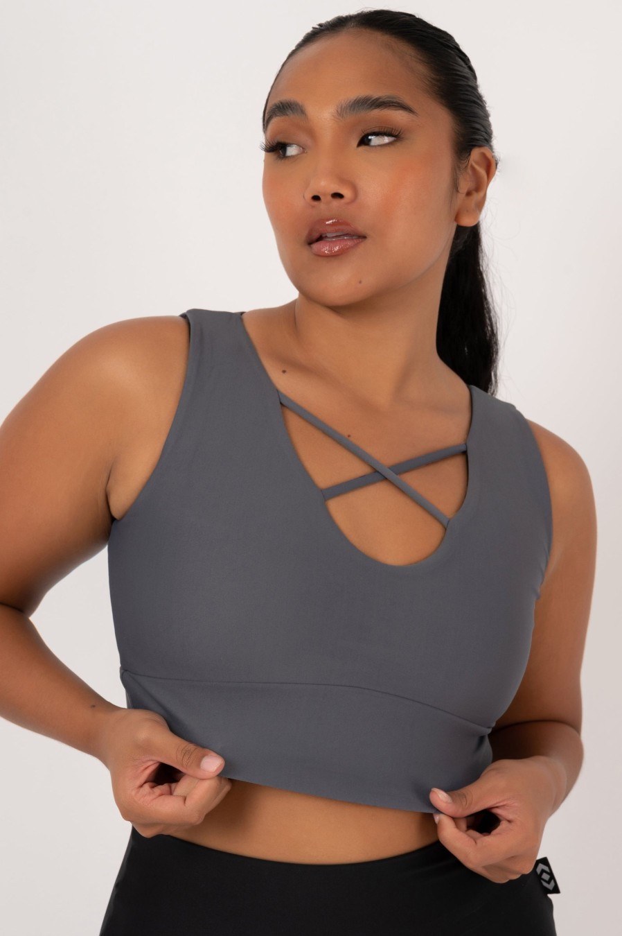 Women R2W CROP TOP | Mama Shark Performance - Reversible Comfort Crop Top