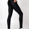 Women R2W LEGGINGS | Black Exotic Touch Jag - Panel Pocket High Waisted Leggings